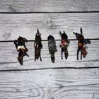 Antique Britain   s Fox Hunt Huntsmen Lead Horses   Figurines Lot Of 5