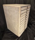 Antique Primitive Watchmaker Specimen Cabinet 13 Drawers Jewelry Parts Organizer