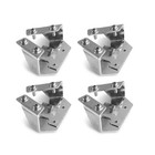 Swesgi Hard Saddlebag Hardware Lid Latch Lock Catch Kit 4pcs One Size  Chrome 