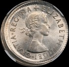 1964 Great Britain 6 Pence Broadstruck Ngc Ms64 Mint Error Coin 6d Elizabeth Ii