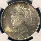 1926-d Peace Dollar Au58 Ngc Flashy Example Looks Bu - Toner