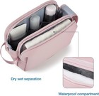 Bagsmart Toiletry Bag Travel Toiletry Organizer Dopp Kit Water-resistan Pink