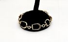 Vintage 10k Solid Gold Equestrian Stirrup Iron Link Bracelet