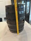 Vtg Large Charred Oak Keg Cask Barrel Antique Whiskey Breweriana
