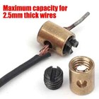 100 Pcs Clutch Line Core Clamp Kit Metal Throttle Cable Nipples Universal Fit