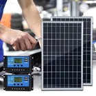 1 2 Set Solar Panel Kit 100a 12v Battery Charger W  Controller Caravan Boat Rv