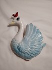 Vintage Bradley Exchange Swan Wall Plaque Crown W  Babies
