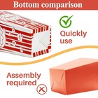 Maqihan 18 Popcorn Boxes Easy Assembly - 46oz Square Bowls Red 
