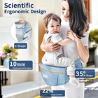 Baby Carrier With Hip Seat ergonomic M Position 6in1 Baby Carrier Newborn