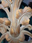 Large Giltwood Italian Hand Carved Wood 2 Arm Wall Sconces Candle 30 
