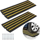 2pack Rubber Driveway Gutter Slope Ramp 48in Rubber Curb Ramps For Driveway