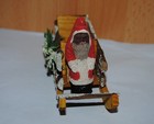 Antique German Santa With Sleigh  1920 s