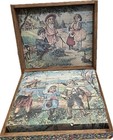 Antique Puzzle Block Lithograph Set