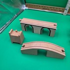 Vintage Lot Of 3 Brio Wooden Train Set Bridges 