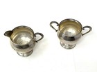 Sterling Silver Cream And Sugar Set By Fisher Weighted 925