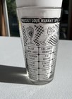 Vintage Glass Cocktail Mixer With 7 Drink Recipes Mixology Bartender