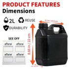 3pcs 2l Darkroom Chemical Storage Bottles B w Film Photo Developing Processing