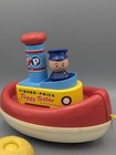 Vintage 1967 Fisher-price Tuggy Tooter Tug Boat With Working Whistle