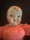 Antique Sewing Pin Cushion Doll Babydoll Porcelain Head