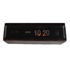 Vtg 1970s Copal Flip Number Alarm Clock Model 229 Day Time Display Tested Works