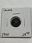1904 Canada 5 Cents Small Silver Coin