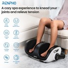 Renpho Shiatsu Foot Massager With Heat Foot   Calf Massager Remote Control Gift