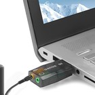 Usb External Sound Card Adapter 3 5mm Headphone Mic Jack Stereo Audio Pc Laptop