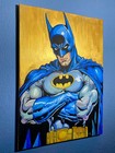 Hand Painted Artwork  The Batman  14  x 20    Signed  Dc Comics Art