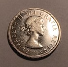 1958 Canadian Commem  1 Dollar  Elizabeth Ii   800 Silver     Low Shipping    