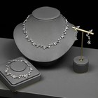 Swarovski Crystal Bridal Necklace And  Earrings  Set
