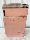 Vintage 50   s Wolverine Pink Tin Play Stove Sink And Refrigerator Set Made In Usa