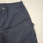 Carhartt Pants Mens 33x30 Navy Blue B11-mdt Orig Dungaree Fit Workwear Cotton