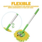 2in1 Microfiber Car Cleaning Brush Adjustable Handle Scratch Free Car Wash Brush
