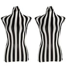 2pcs Female Mannequin Cloth Cover Stretchable Fabric Dress Form Overlay For