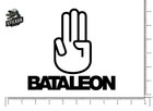 Bataleon Snowboards 3 Finger Salute Die Cut Sticker Decal 6 2  X 5 8  Tbt