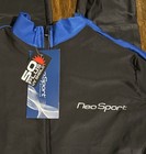 Neosport Wetsuit Mens Sz Xl Full Body Front Zip Upf50  Uv Shield Black Blue New