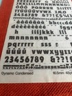 6 Letraset Instant Lettering Transfer Letters Dynamo Condensed 48pt Nice 3