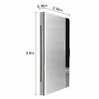 Pocket Stainless Steel   Metal Business Card Holder Case Id Credit Wallet Silver