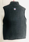 Nfl Team Apparel Men s Fleece Full-zip Vest Size Medium Color Gray Nfl Logo Nwt