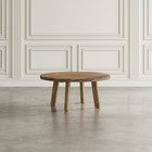 Reclamation 36  Round Rustic Reclaimed Solid Wood Coffee Table
