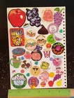Scented 1 Stickerbook Vintage Page Double Sided 80s 90s Rare Animals Food Iconic