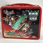 Vintage Transformers G1 Metal Lunch Box With Thermos Hasbro Aladdin 1986