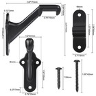 Realplus Handrail Stair Brackets 3pcs Heavy Duty Hand Rail Bracket With Screws