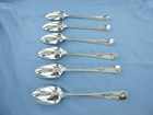An Antique Set Of Six  Sterling Silver Old English Soup Spoons  London 1783 