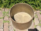 Antique Brass Victorian Fireplace Log  kindling Plant Tub Architectural Salvage