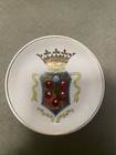 Vintage Italian Heraldic Plate Set Laveno Medici Torino Firenze Coat Arms