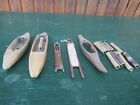 Vintage Wooden Weaving Boat Shuttle Loom Mill Bobbin Assorted Lot Of Shuttles