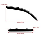 For 2009-2014 Ford F150 Supercrew Cab In-channel Window Visors Rain Deflector Us