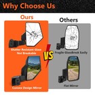 2x Door Mounted Side Mirrors 2889241 Fit Polaris Ranger Xp 1000 Crew 2018-2025