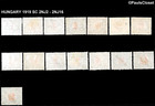 Hungary 1919 Sc 2nj2-2nj16 Romainan Occupation Op 1f - 50f Mvlh F vf